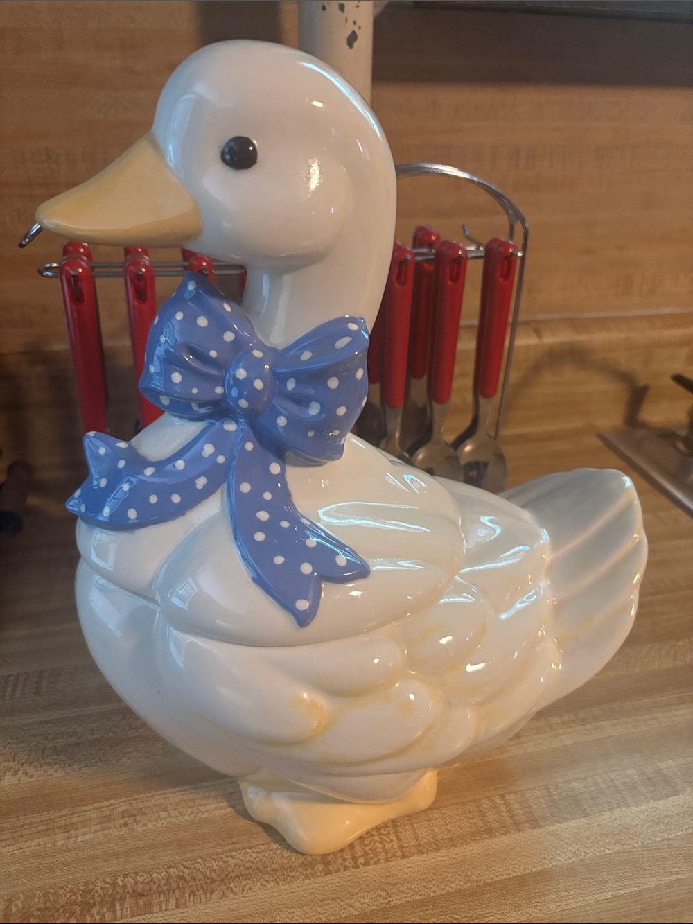 Vintage 1980’s Ceramic Duck Cookie jar